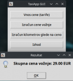 TaxiCalc izračun cene taksi vožnje
